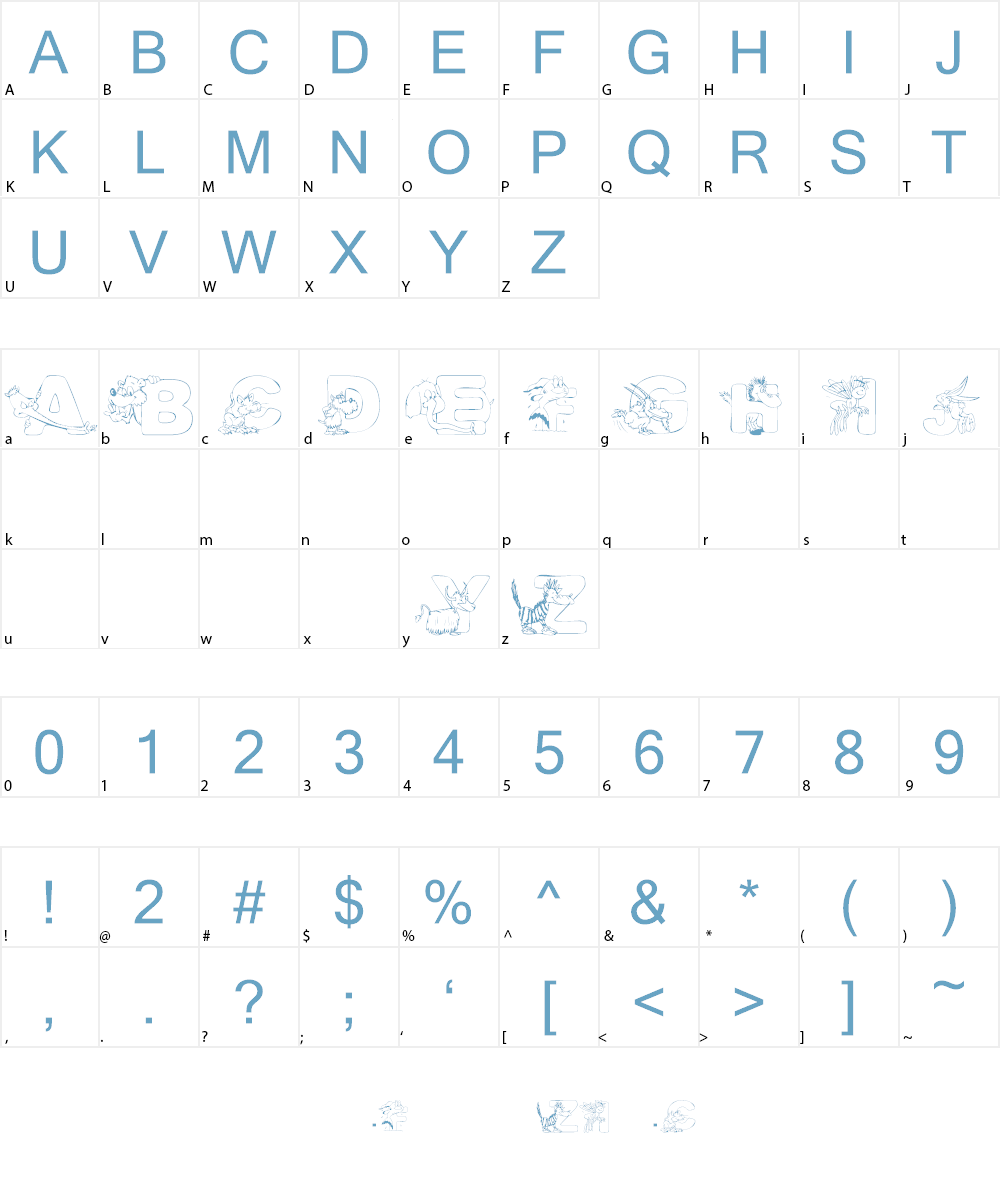 101! CriTTerZ Alpha Font Character